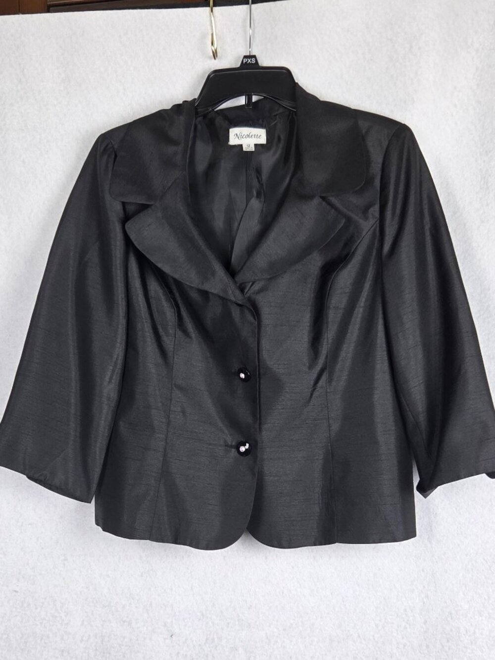 Nicolette Black Formal Dress Jacket Blazer Women's Size 12 Special Occasions